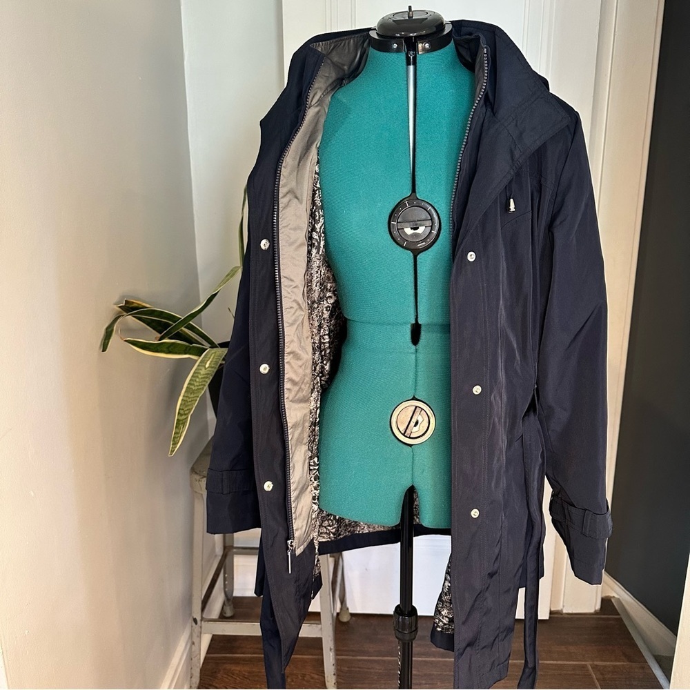 Croft and Barrow Rain Jacket, Size 1X navy - Picture 11 of 15